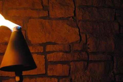 Tourch on fire Stock Photos