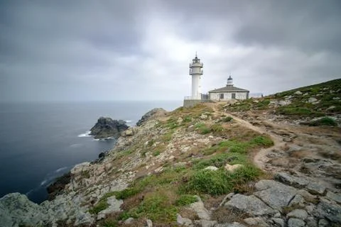 Tourinan Lighthouse, Costa de la Muerte, Muxia, Galicia Stock Photos
