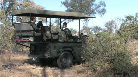 Touring in the brush Stock Footage 22181408