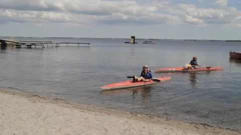 Touring kayaking 스톡 동영상 191568751