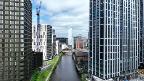 Touring the River Irwell Stock Footage 277077026