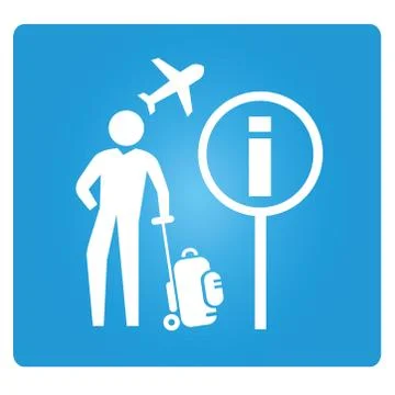 Tourism information Illustrazione stock