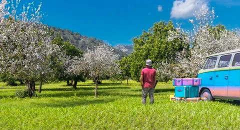 Tourism in mallorca Stock Illustration