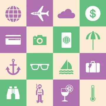 Tourism symbol Stock Illustration