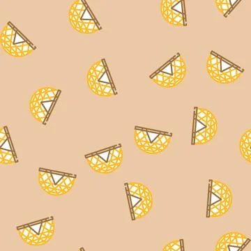 Tourism tent vacation vector seamless pattern Stock Illustration