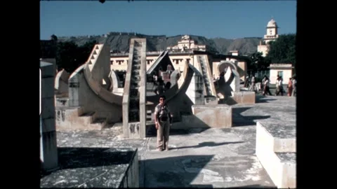Tourist at Astronomical Instruments Stock Footage 276293211