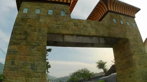 Tourist attraction gate Video stock 242269895