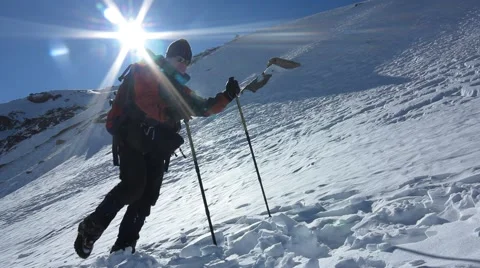 Tourist with a backpack Stock Footage 59706801