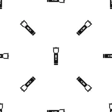 Tourist backpack pattern seamless black 스톡 일러스트