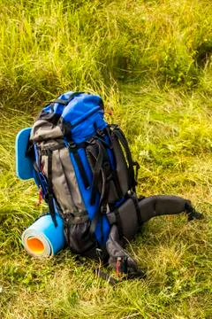 A tourist backpack Stock Photos