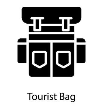 Tourist Backpack Vector Stock Illustration