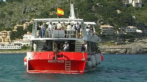 Tourist boat Stock Footage 954435