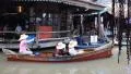 Tourist boat in Pattaya floating market. HD Footage