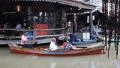 Tourist boat in Pattaya floating market. HD Footage