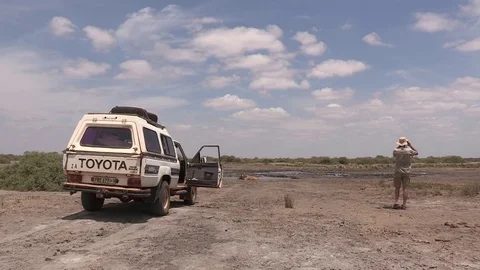 Tourist in Botswana - HD Stock Footage 84643504
