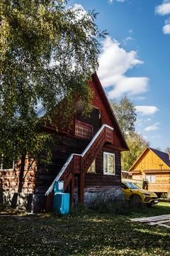 Tourist camping in the fall Stock Photos