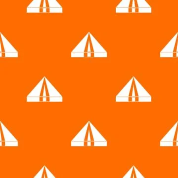 Tourist camping tent pattern seamless Illustrazione stock