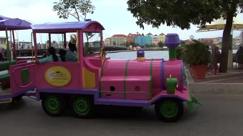 Tourist car train 스톡 동영상 53004163