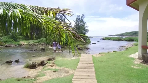 Tourist Couple exploring Guam Stock Footage 130707591