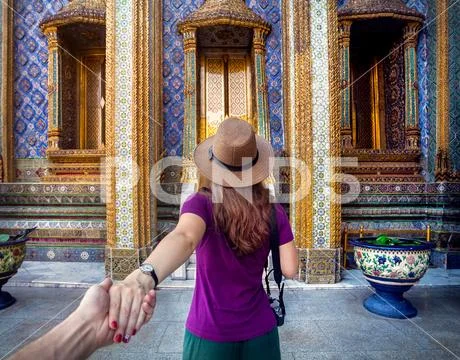 Tourist exploring amazing Thailand Stock Photos