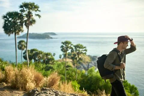Tourist exploring new location Stock Photos