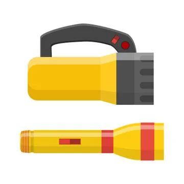 Tourist flashlight icon Stock Illustration