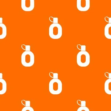Tourist flask pattern seamless Illustrazione stock