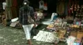 Tourist girl shopping scene 1/2 in Bali HD Footage