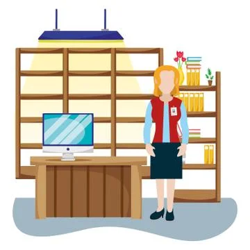 Tourist guide cartoon Stock Illustration