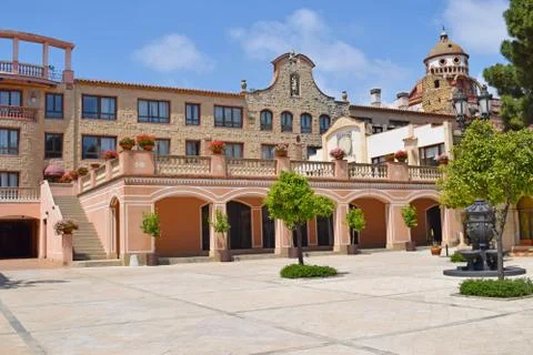 Tourist hotel complex in Tarragona Stock Photos