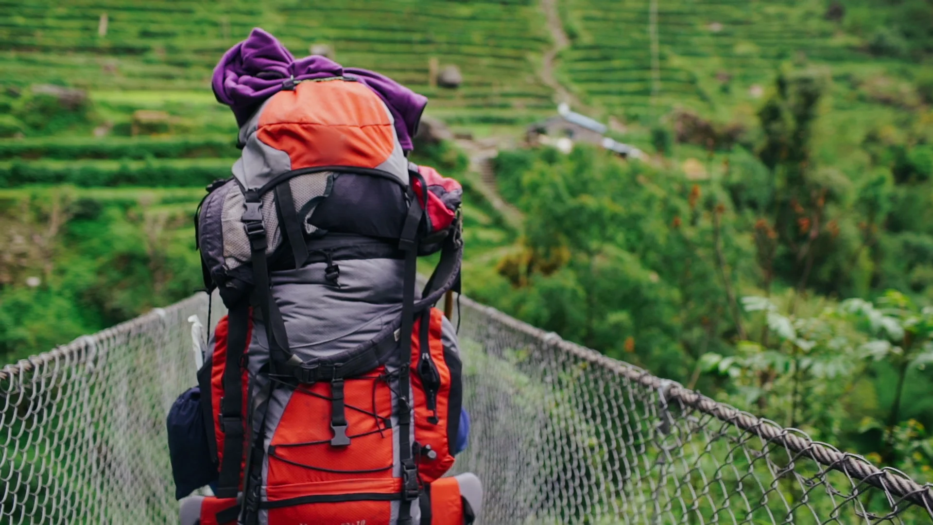 huge hiking backpack