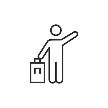 Tourist icon Stock Illustration