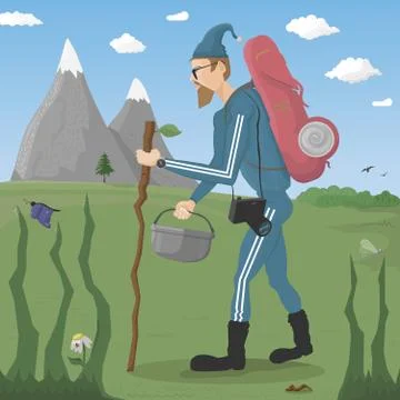 Tourist Stock Illustration