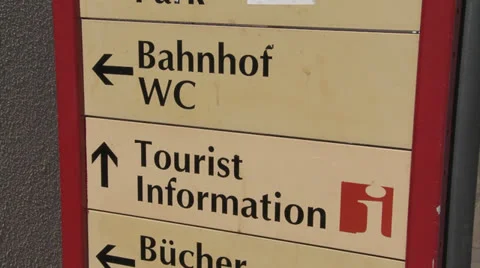 Tourist information - Germany - HD Stock Footage 24632005