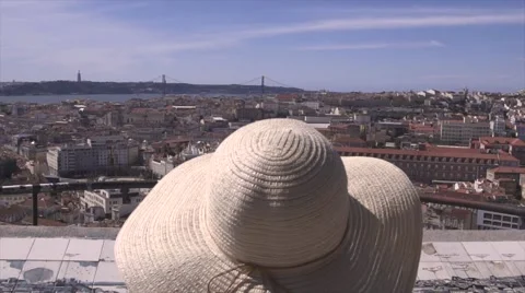 Tourist in Lisbon Stock Footage 67444313