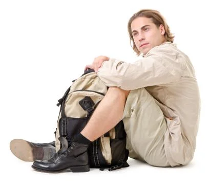 Tourist at rest Stock Photos