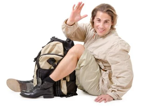 Tourist at rest Stock Photos