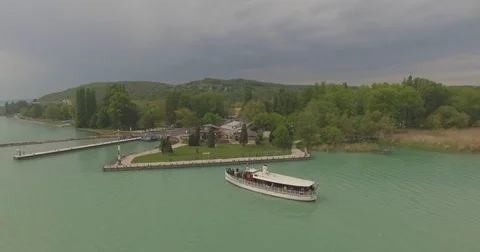 Tourist ship Stock Footage 75854992