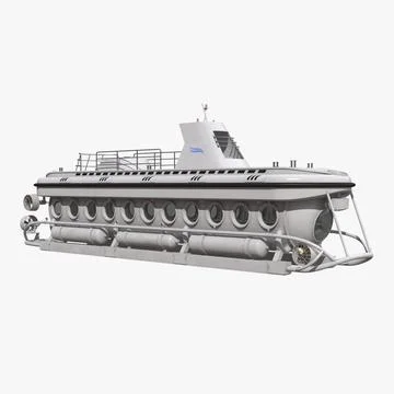 Tourist Submarine Mark V 3D Model