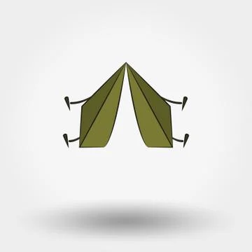 Tourist tent Stock Illustration