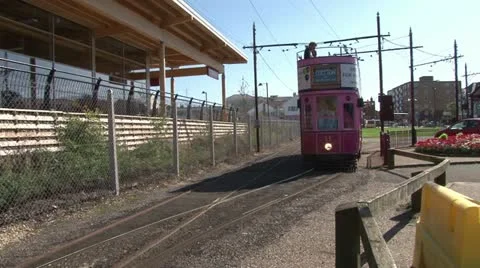 Tourist Tram Stock Footage 18009924