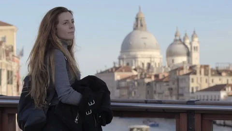 Tourist in Venice Stock Footage 120776038