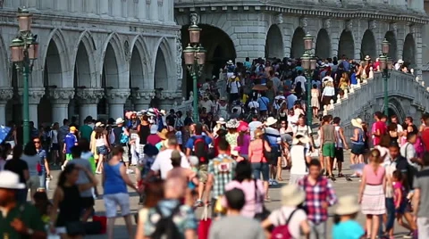 Tourist Visiting Venice Stock-Footage 53201824