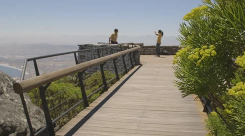 A tourist walkway Stock Footage 30542737