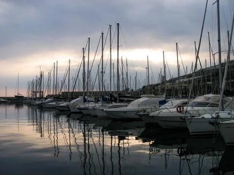 Touristic harbor Stock Photos