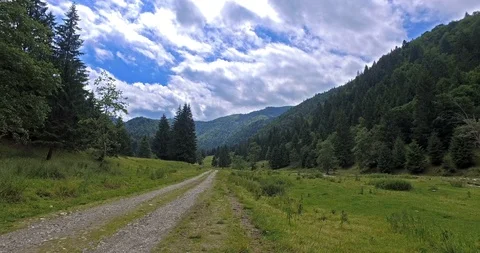 Touristic road in mountain Stock Footage 103410821