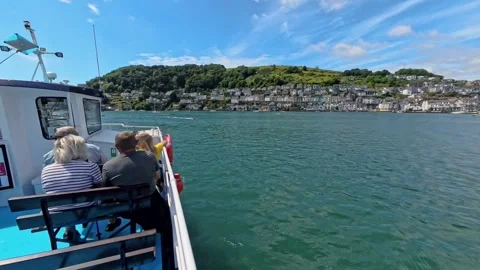 Tourists aboard the passenger ferry Stock-Footage 280280629