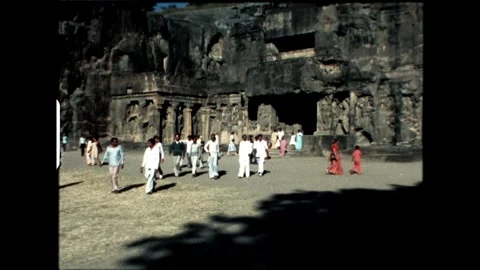 Tourists at Ancient Temple Stock Footage 277976353