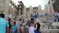 Tourists in Athenian Acropolis in Greece HD Footage