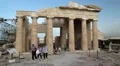 Tourists in Athenian Acropolis in Greece HD Footage